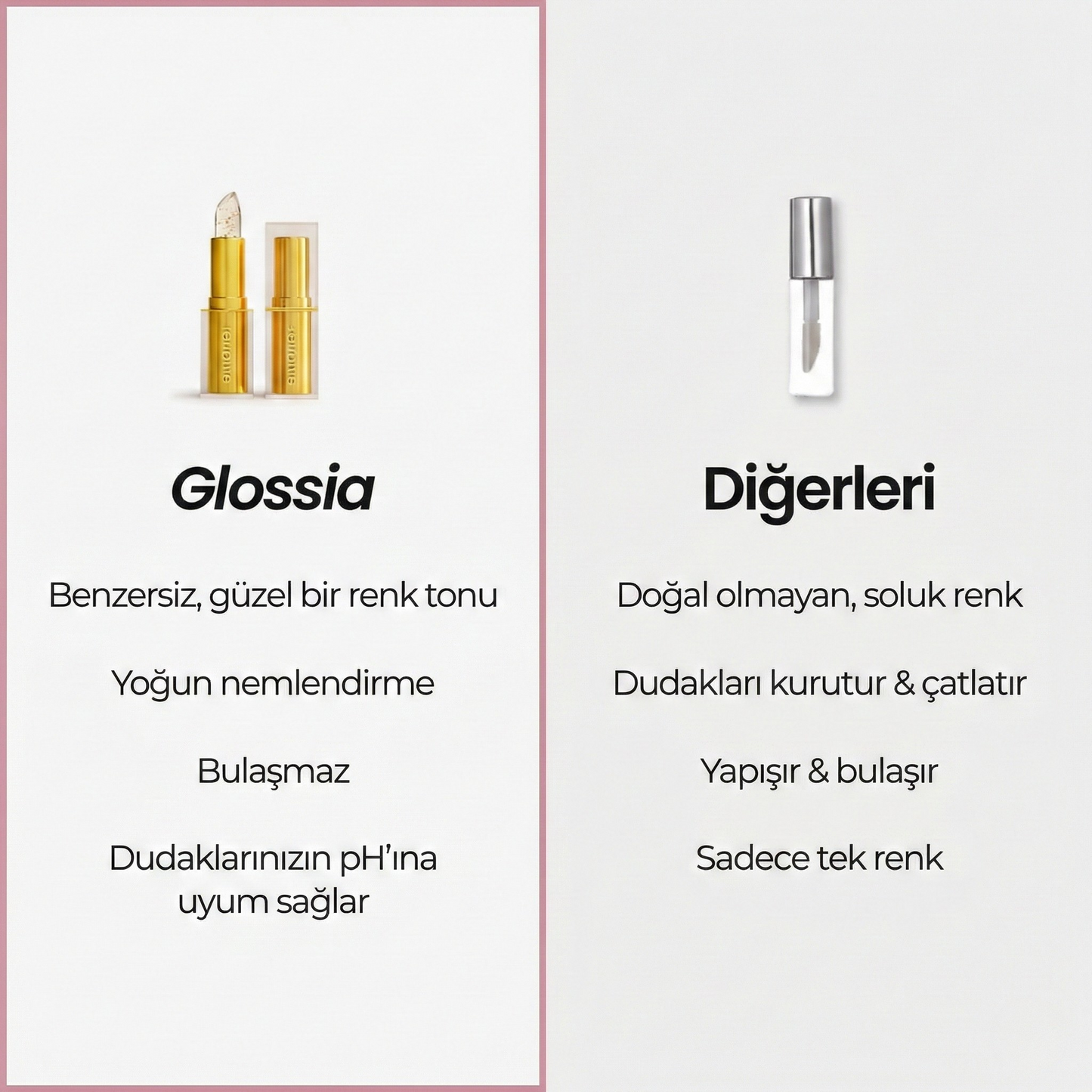 Glossia Kişiye Özel Renk Değiştiren Ruj (Yeni Model)